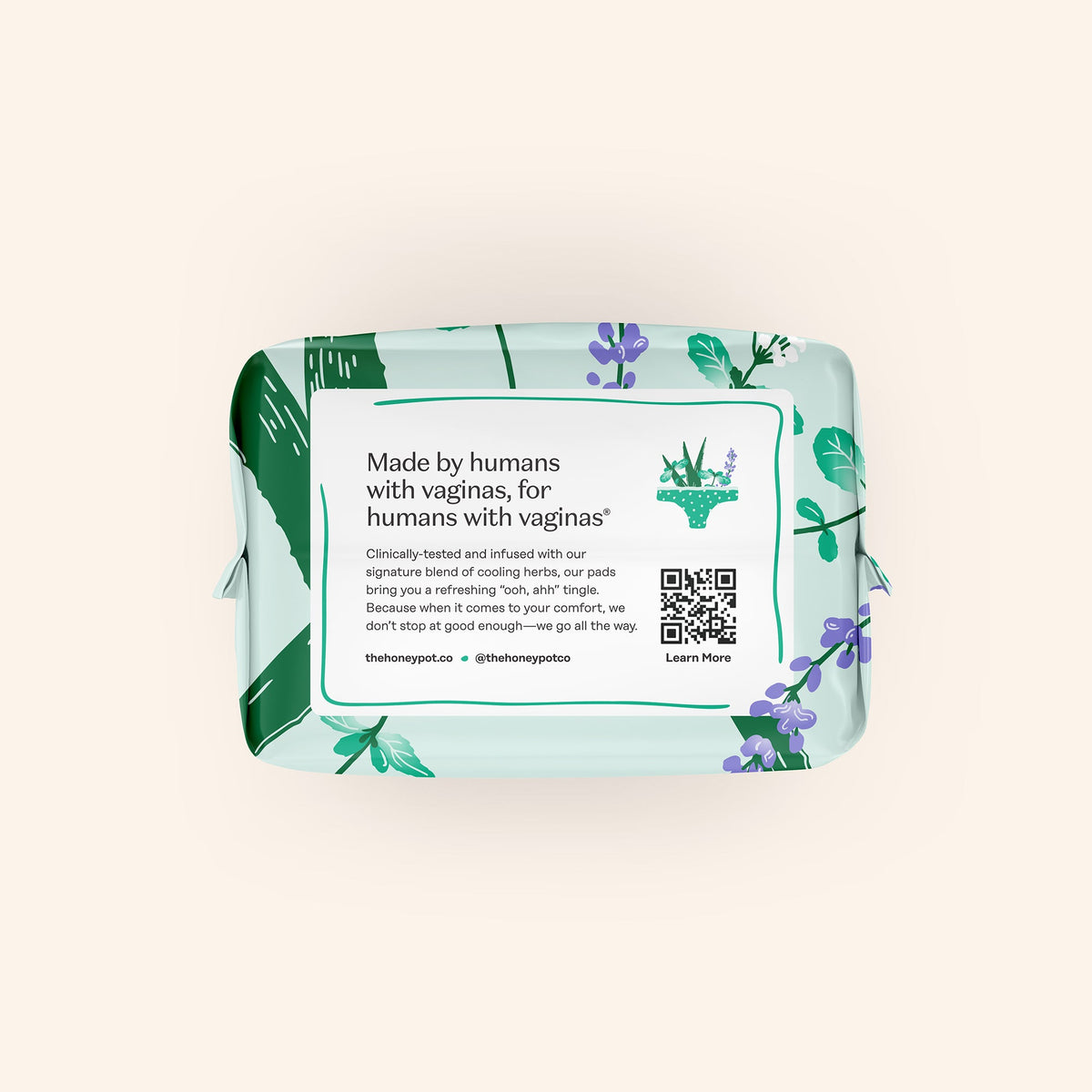 Incontinence Cooling Herbal Infusion 100% Organic Cotton Cover Daytime Pads