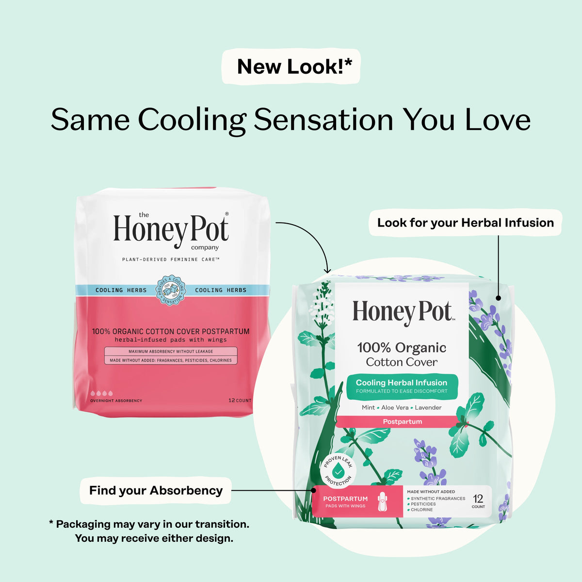 Organic Cotton Cover Post-Partum Pads